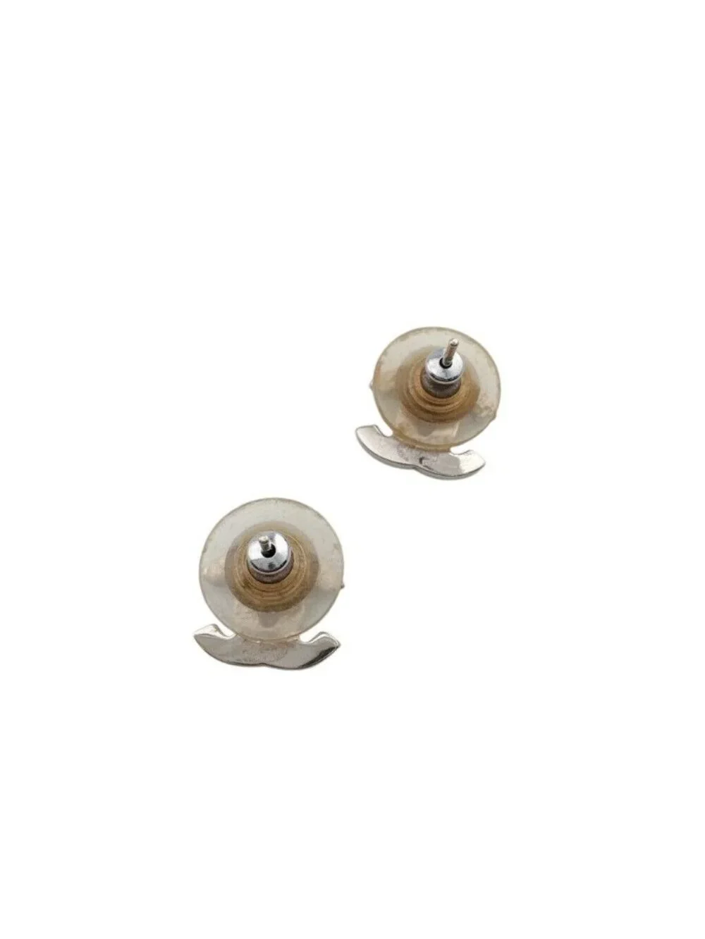 Chanel Metal Earrings Silver